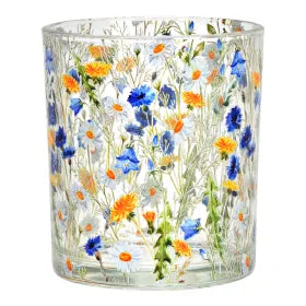 Windlicht Blumen