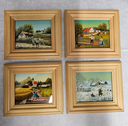 Rear glass 4-season set, bright