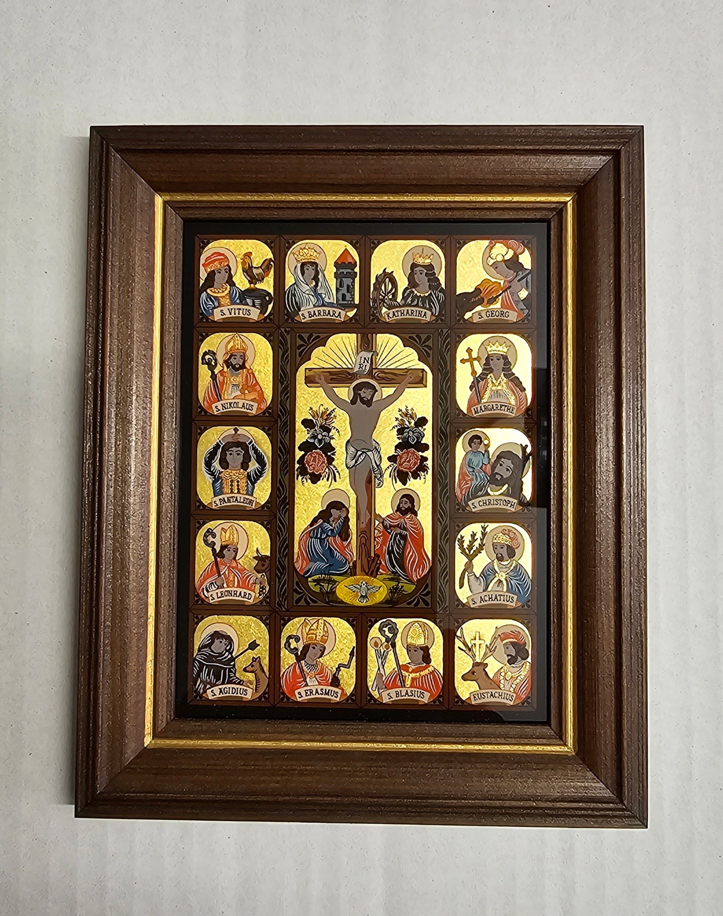 Hinterglas Nothelfer, klein