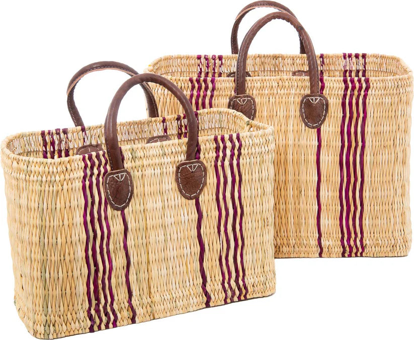 Korbtasche blau oder pink