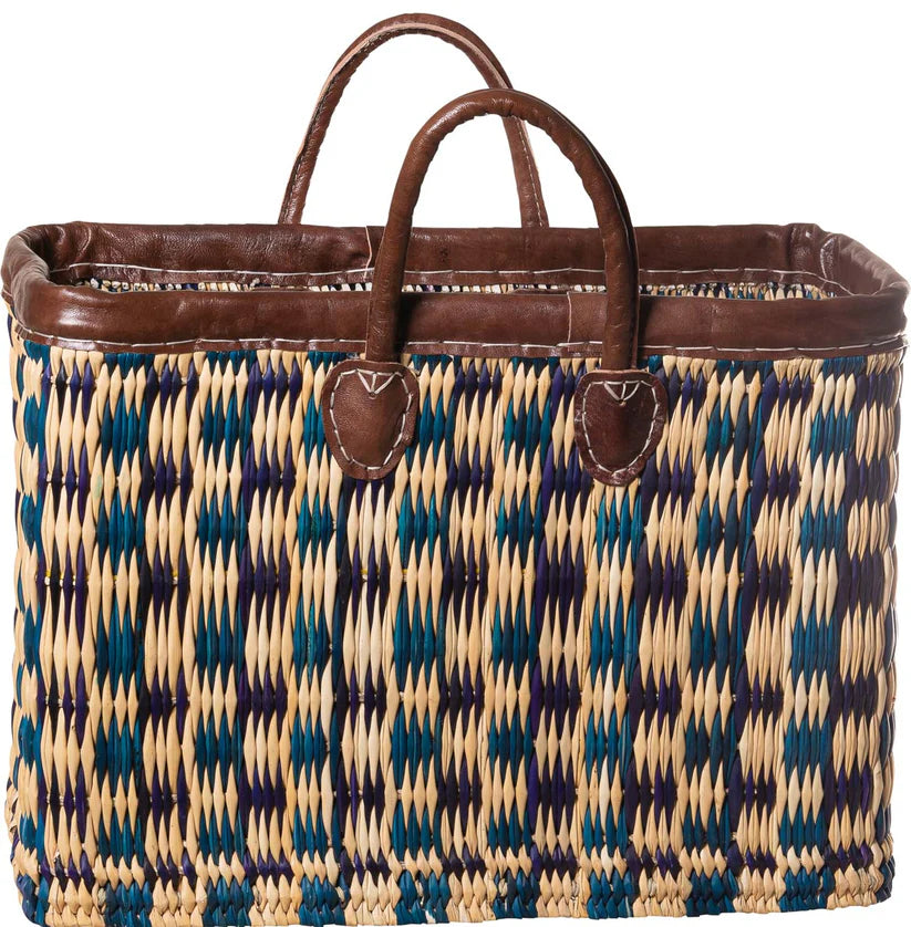 Korbtasche blaugrün