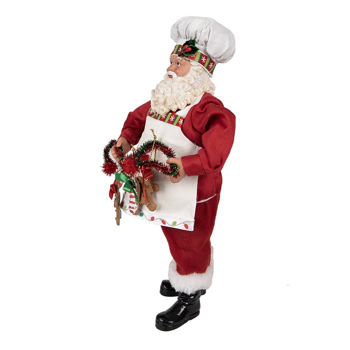 Weihnachtsmann mit Girlande