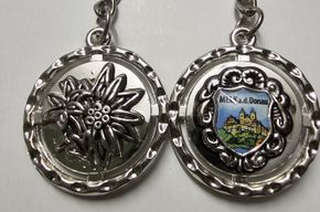 Schlüsselanhänger Edelweiss / Enzian