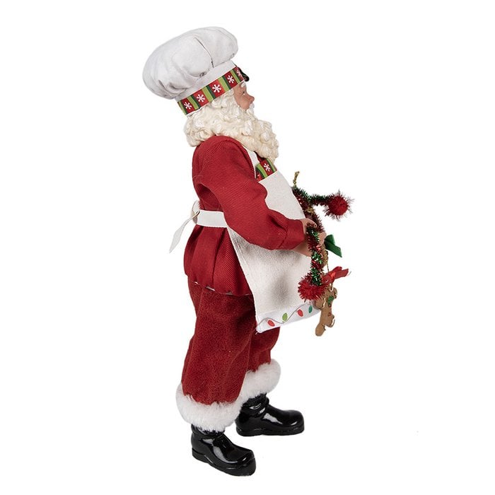 Weihnachtsmann mit Girlande