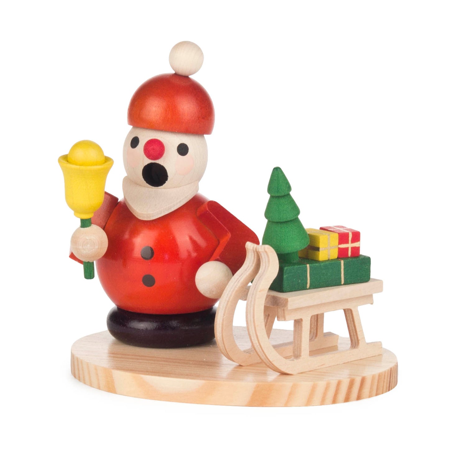 Mini-Räuchermann Weihnachtsmann mit Schlitten