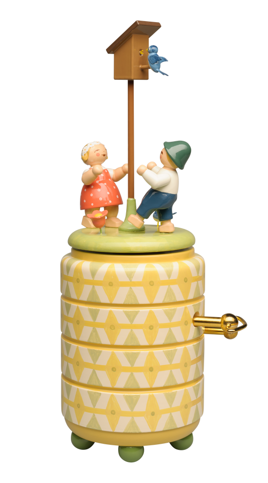 Spieldose "Starkasten" mit zwei Kindern