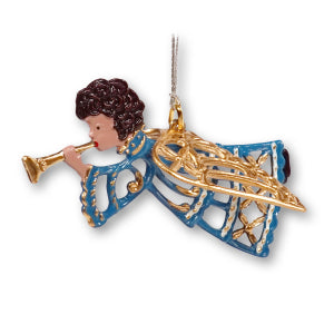 Ange miniature 3D bleu