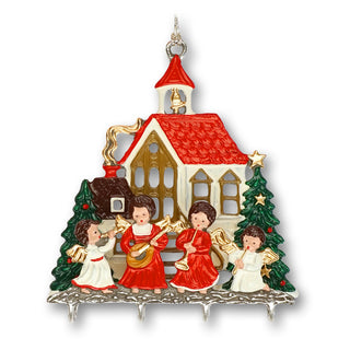 Église miniature 3D avec ange