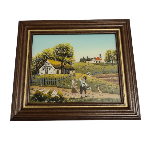 Hinterglas 4-Jahreszeiten Set, groß