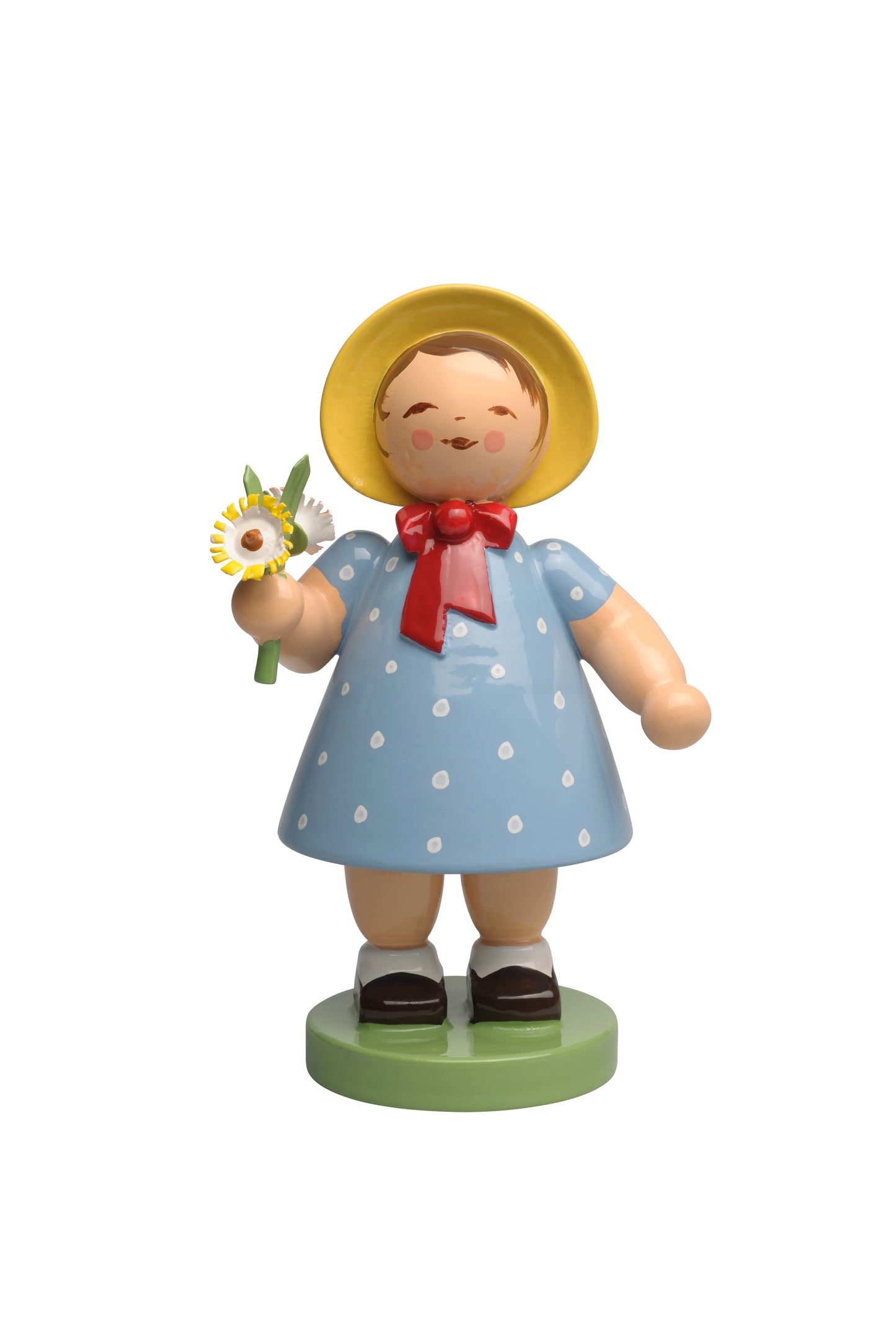 fille avec bouquet