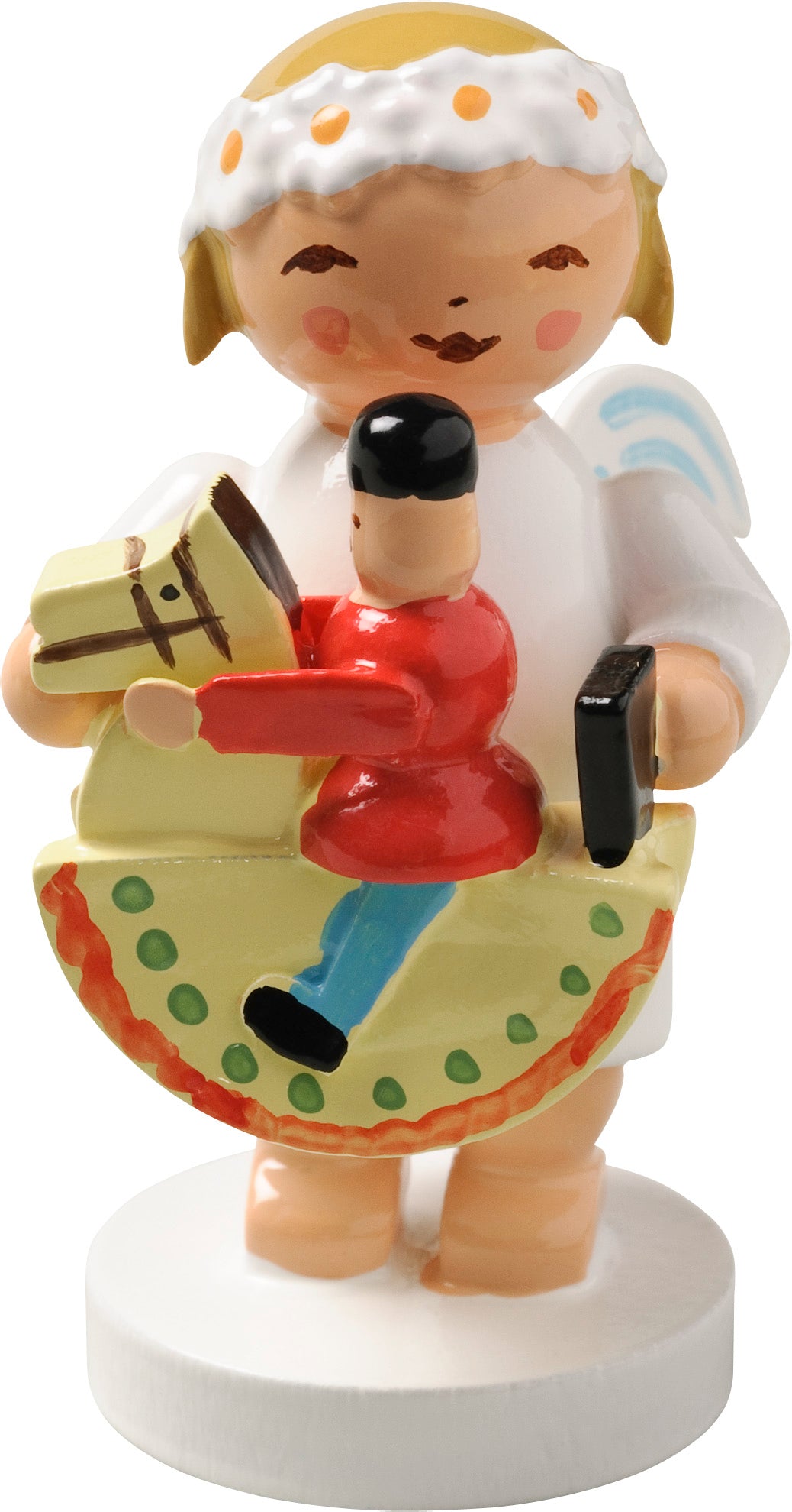 Margeritenengel mit Reiterlein, stehend