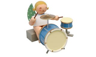 Ange avec percussion en 2 parties, assis