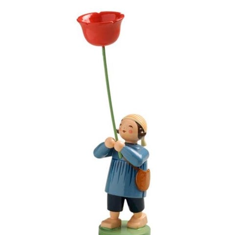 Garçon avec coquelicot