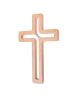 Buchenholzkreuz lackiert natur