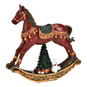Schaukelpferd mit Tannenbaum