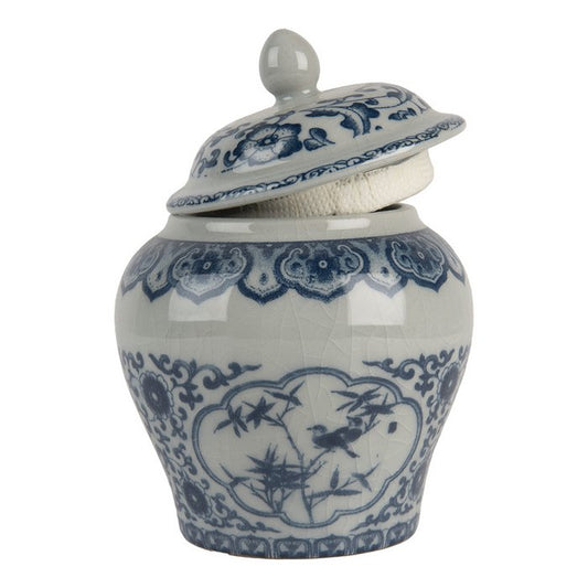 Blaue Dose mit Deckel