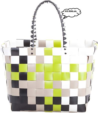Shopper Klassiker grün weiß