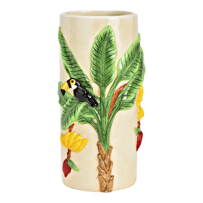 Papagei Palme Vase