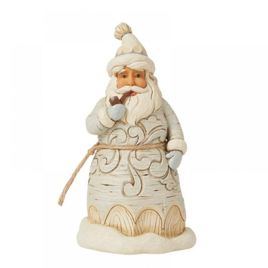 White Woodland Santa