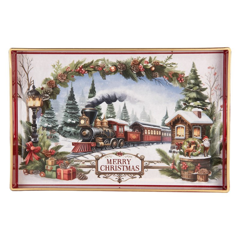 Tablett Weihnachtszug