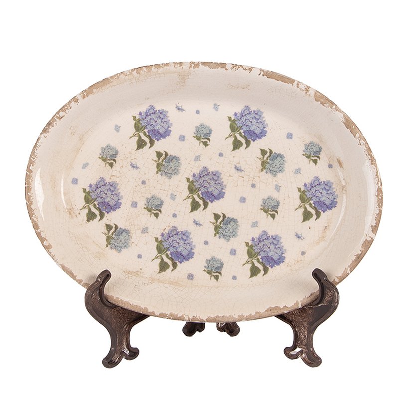 Schale mit blauen Blumen