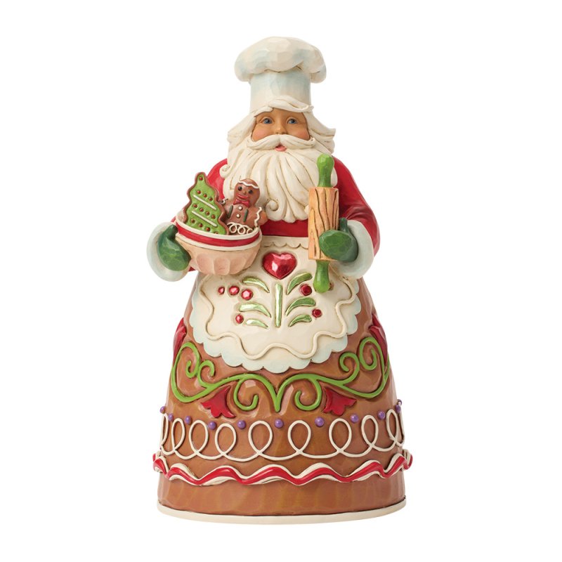 Gingerbread Pastry Chef Santa