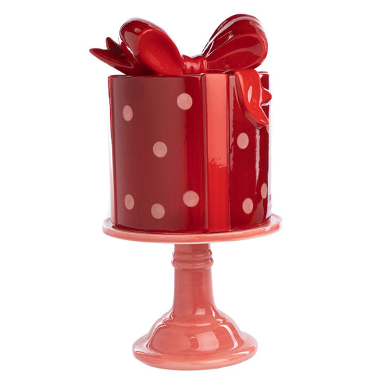 Tortenständer Geschenk rot