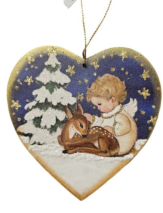 Herz Engelkind mit Bambi
