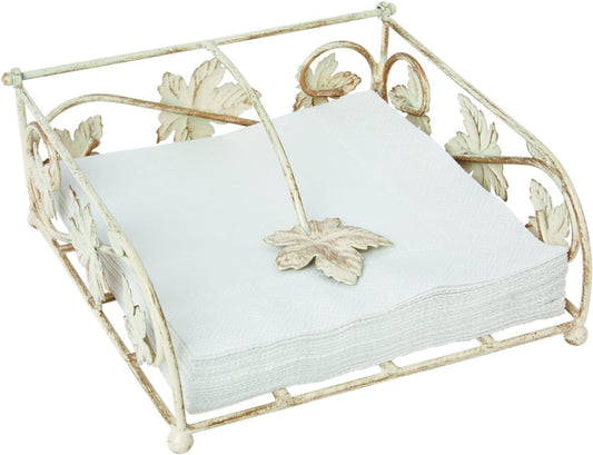 Vine leaf napkin holder