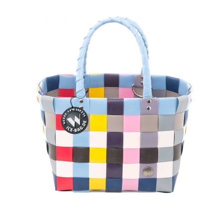 Mini Shopper blau / bunt