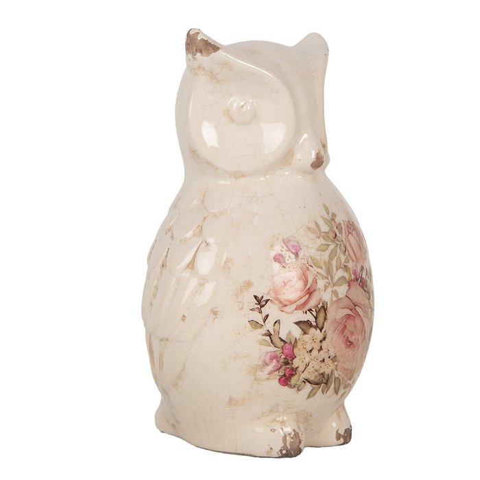 Eule mit Rosen