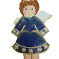 Sitzengel blau gold