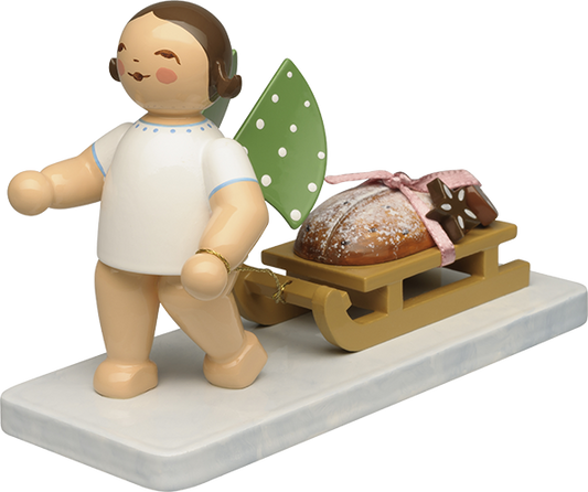 Engel mit Stollen und Lebkuchen