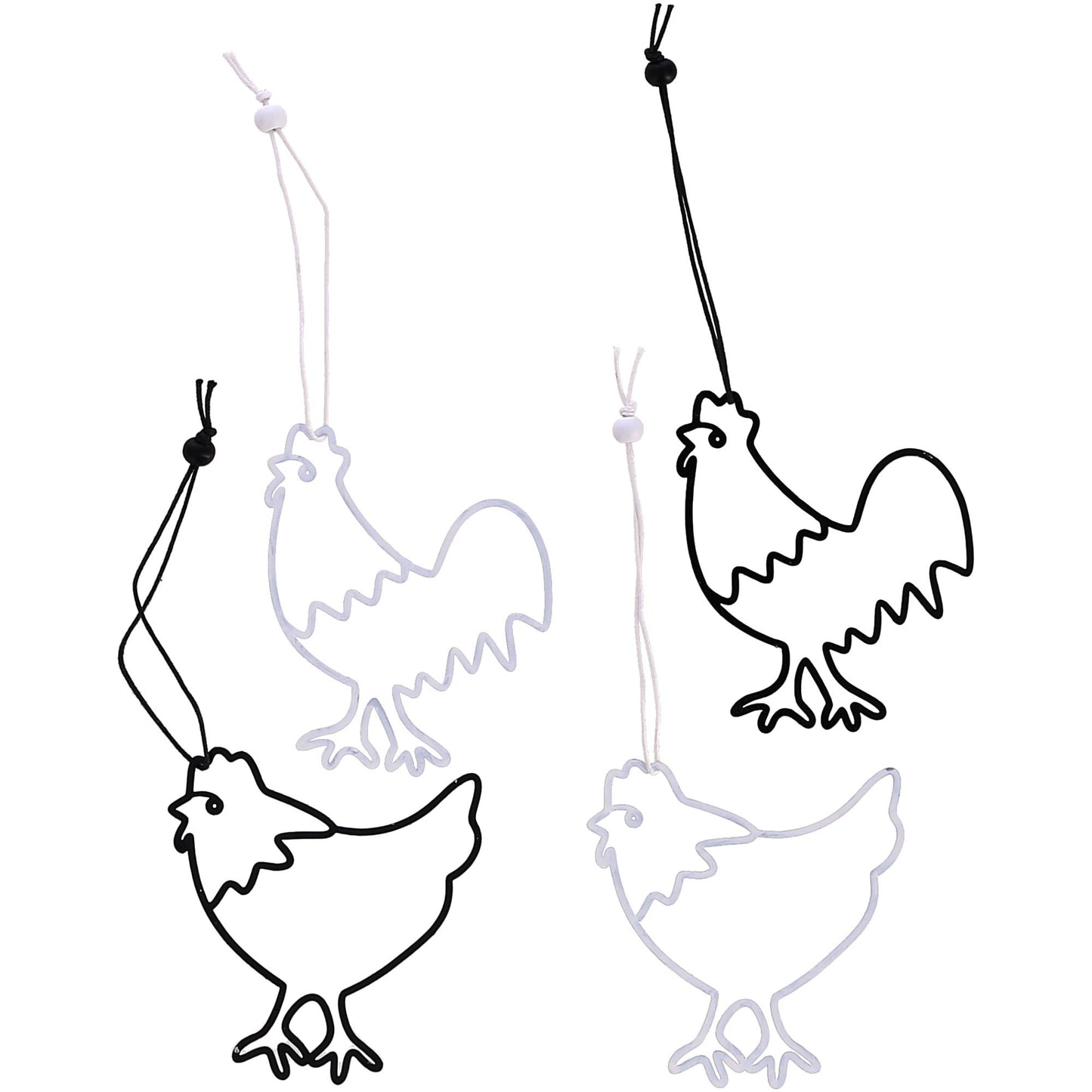 Metal chicken for hanging