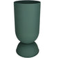 metal vase green