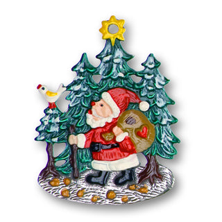 Weihnachtsmann im Wald
