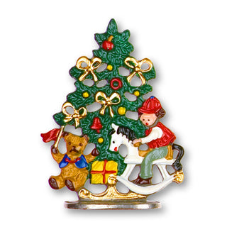 Christmas tree with rocking horse