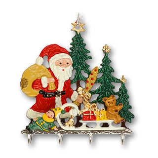 3D miniature Santa Claus with gifts