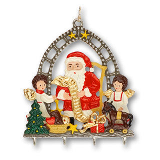 3D miniature Santa Claus with list