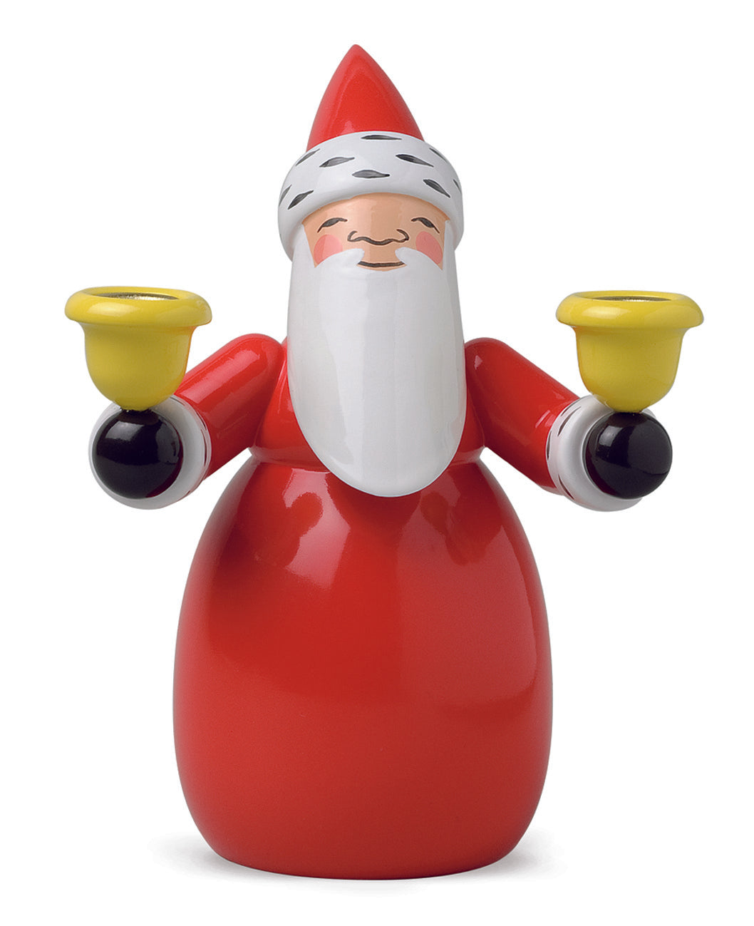 Santa Claus with candle spouts