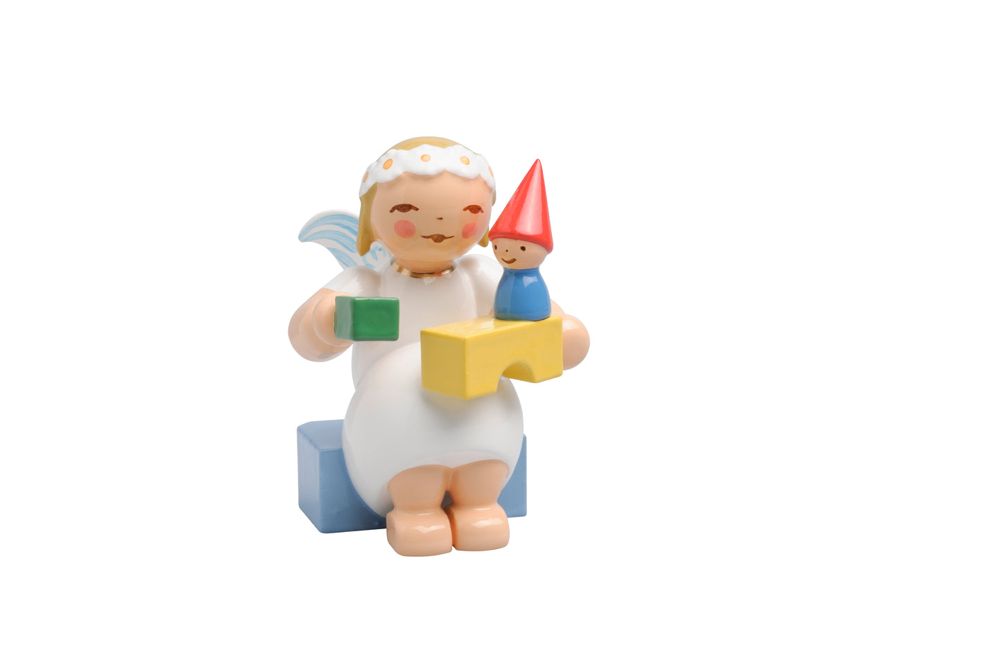 Marguerite angel with building blocks