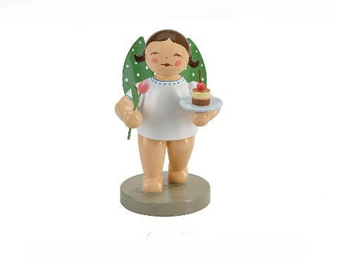Ange avec cupcake et tulipe